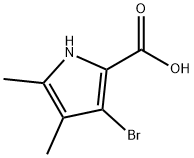 3-BroMo-4,5-diMethyl-1H-pyrrole-2-carboxylic acid Struktur