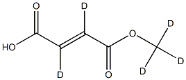 MonoMethyl FuMarate-d5 Struktur