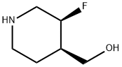 cis-(3-fluoropiperidin-4-yl)Methanol Struktur