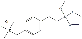 4-(TRIMETHOXYSILYLETHYL)BENZYLTRIMETHYLAMMONIUM CHLORIDE Struktur