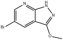 5-BroMo-3-Methoxy-1H-pyrazolo[3,4-b]pyridine Struktur