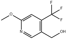 (6-Methoxy-4-(trifluoroMethyl)pyridin-3-yl)Methanol Struktur