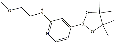 N-(2-Methoxyethyl)-4-(4,4,5,5-tetraMethyl-1,3,2-dioxaborolan-2-yl)pyridin-2-aMine Struktur