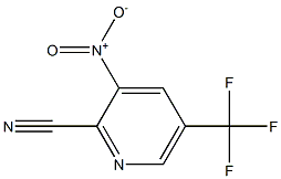 3-nitro-5-(trifluoroMethyl)picolinonitrile Struktur