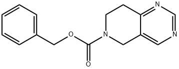 7,8-Dihydro-5H-pyrido[4,3-d]pyriMidine-6-carboxylic acid benzyl ester Struktur