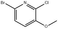 6-broMo-2-chloro-3-Methoxypyridine Struktur