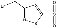 3-(BroMoMethyl)-5-(Methylsulfonyl)isothiazole Struktur