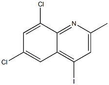 6,8-Dichloro-4-iodo-2-Methylquinoline Struktur