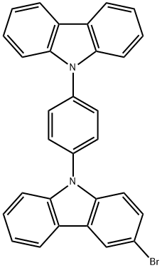 9-(4-(9H-carbazol-9-yl)phenyl)-3-broMo-9H-carbazole Struktur