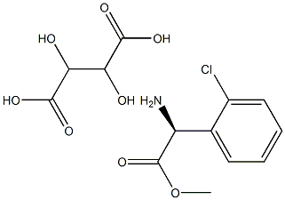 (+)2-(2-CHLOROPHENYL)GLYCINE METHYL ESTER (TARTRATE SALT) 結(jié)構(gòu)式