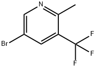 5-broMo-2-Methyl-3-(trifluoroMethyl)pyridine Struktur