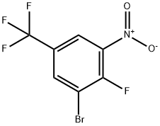 3-broMo-4-fluoro-5-nitrobenzotrifluoride Struktur