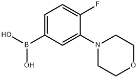 (4-fluoro-3-Morpholinophenyl)boronic acid Struktur