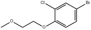 4-broMo-2-chloro-1-(2-Methoxyethoxy)benzene Struktur