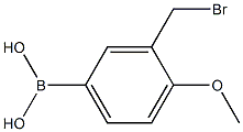 3-(BroMoMethyl)-4-Methoxyphenylboronic Acid Struktur