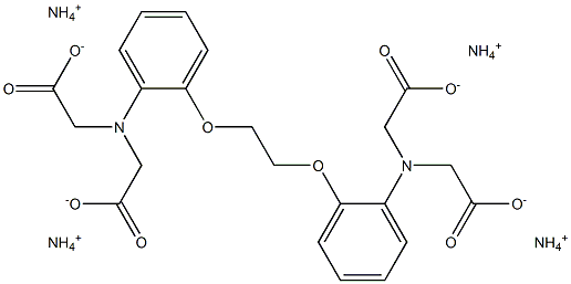 1,2-Bis(2-aMinophenoxy)ethane-N,N,N`,N`-tetraacetic acid tetra aMMoniuM salt Struktur