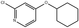 2-Chloro-4-cyclohexyloxy-pyridine Struktur