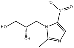 1-( 2,3-dihydroxypropyl ) -2-Methyl-5-nitroiMidazole Struktur