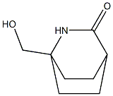 1-HYDROXYMETHYL-3-OXO-2-AZABICYCLO[2,2,2]OCTANE Struktur