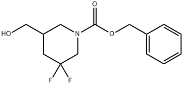 benzyl 3,3-difluoro-5-(hydroxyMethyl)piperidine-1-carboxylate Struktur