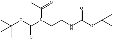 tert-butyl (2-N-Boc-2-acetaMidoethyl)carbaMate Struktur