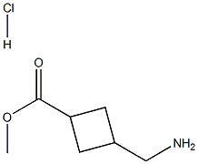 Methyl 3-(aMinoMethyl)cyclobutane-1-carboxylate hydrochloride Struktur