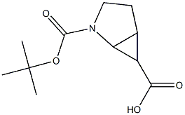 2-(tert-butoxycarbonyl)-2-azabicyclo[3.1.0]hexane-6-carboxylic acid Struktur