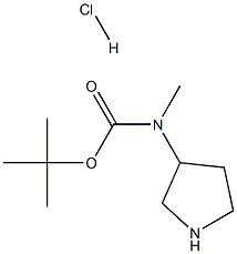 tert-Butyl Methyl(pyrrolidin-3-yl)carbaMate hydrochloride Struktur