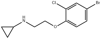 N-[2-(4-bromo-2-chlorophenoxy)ethyl]cyclopropanamine Struktur