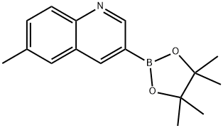 6-Methyl-3-(4,4,5,5-tetraMethyl-1,3,2-dioxaborolan-2-yl)quinoline Struktur