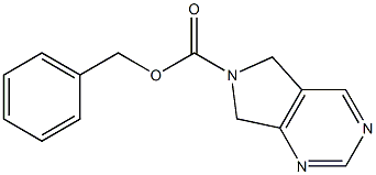 5,7-Dihydro-pyrrolo[3,4-d]pyriMidine-6-carboxylic acid benzyl ester Struktur