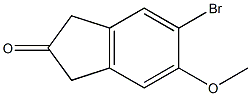 5-broMo-6-Methoxy-1H-indanone Struktur