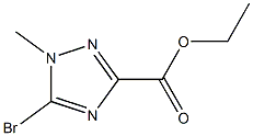 ethyl 5-broMo-1-Methyl-1H-1,2,4-triazole-3-carboxylate Struktur