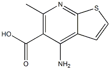 4-AMino-6-Methylthieno[2,3-b]pyridine-5-carboxylic acid Struktur