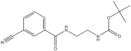 [2-(3-Cyano-benzoylaMino)-ethyl]-carbaMic acid tert-butyl ester Structure