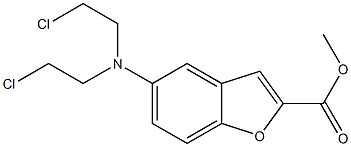 5-(雙(2-氯乙基)氨基)苯并呋喃-2-羧酸甲酯, 2444009-20-3, 結(jié)構(gòu)式