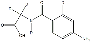 p-AMinohippuric Acid-d4 Struktur