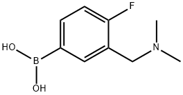 3-((diMethylaMino)Methyl)-4-fluorophenylboronic acid Struktur