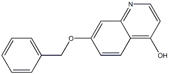 4-hydroxy-7-benzoxyquinoline Struktur