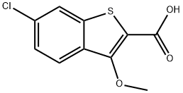 6-Chloro-3-Methoxybenzo[b]thiophene-2-carboxylic acid Struktur