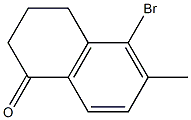 5-broMo-6-Methyl-3,4-dihydronaphthalen-1(2H)-one Struktur