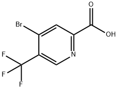 4-bromo-5-(trifluoromethyl)picolinic acid Struktur