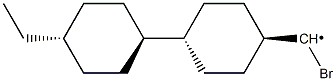 trans-4-(trans-4-ethylcyclohexyl)cyclohexyl broMoMethyl Struktur