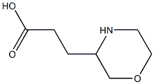 3-(Morpholin-3-yl)propanoic acid Struktur