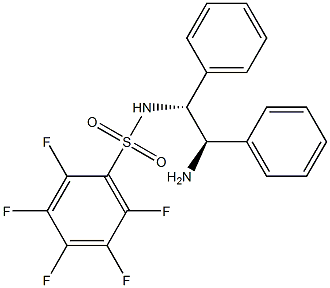 N-[(1R,2R)-2-aMino-1,2-diphenylethyl]-2,3,4,5,6-pentafluoro-BenzenesulfonaMide Struktur