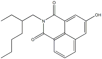 2-(2-Ethylhexyl)-5-hydroxy-1H-benzo[de]isoquinoline-1,3(2H)-dione Struktur