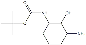 tert-butyl 3-aMino-2-hydroxycyclohexylcarbaMate Struktur