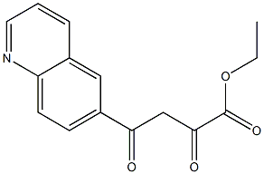 Ethyl 2,4-dioxo-4-(quinolin-6-yl)butanoate Struktur