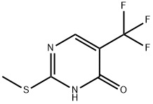 2-(Methylthio)-5-(trifluoroMethyl)pyriMidin-4(3H)-one Struktur