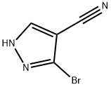 3-broMo-1H-pyrazole-4-carbonitrile Struktur